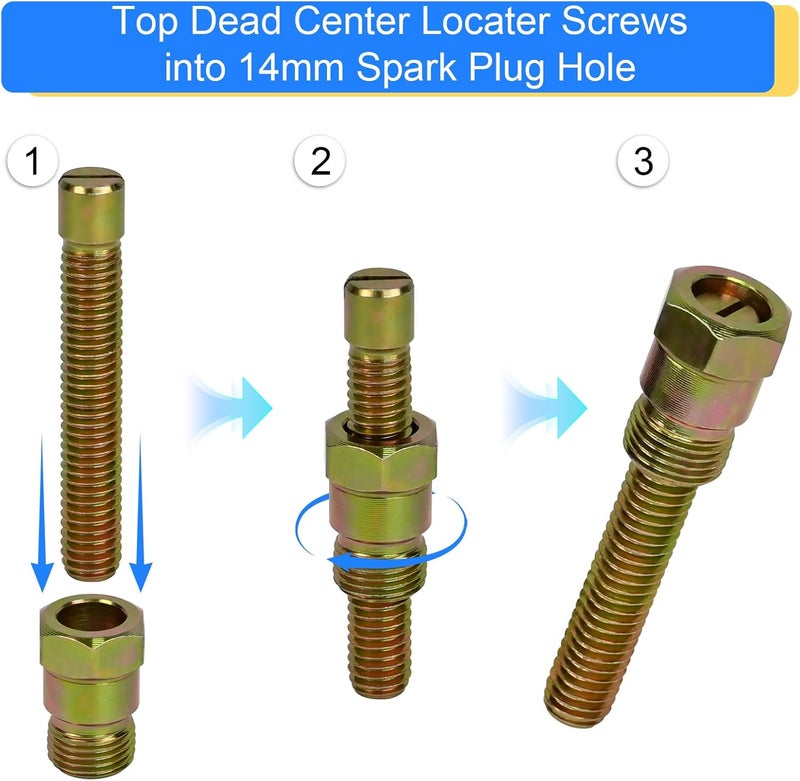 Obida Top Dead Center Locater Screws into 14mm Spark Plug Hole Piston Stop Tool 66792 (1pc) - Image 4